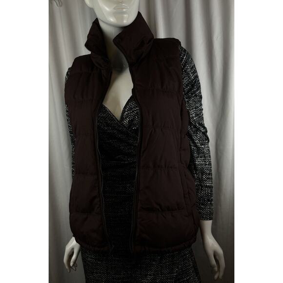 Old Navy Canvas Puffer Vest, Burgundy M gorpcore mountain 64-04 NWT - Picture 14 of 14
